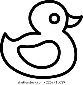 Rubber duck Vector Icon Design Illustration
