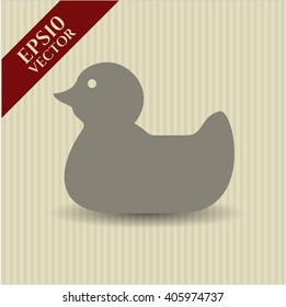 Rubber Duck vector icon or symbol