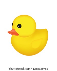 Rubber duck. vector illustration
