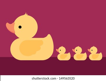  rubber duck vector/illustration