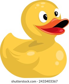 Pato de baño de patos de goma . juguete vectorial plano modificado Artículo alterado.