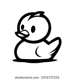 Rubber ducks or ducky bath toy icon. Vector illustration