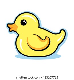 Rubber Ducky Vector Illustration Cute