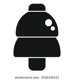 Rubber ear plug icon simple vector. Sound hearing noise. Foam cover canal