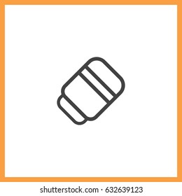 Rubber eraser icon