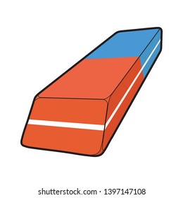 Rubber eraser for pencil and pen