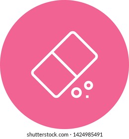 Rubber Eraser Remove Outline Icon