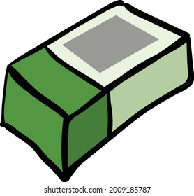 Rubber Eraser Vector Clipart Tool