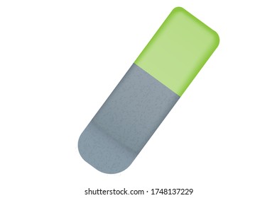 Rubber eraser vector Isolated On White Background.