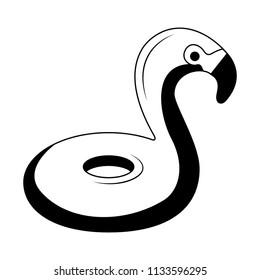 rubber flamingo float accessory icon