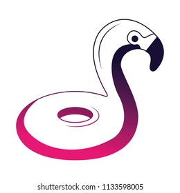 rubber flamingo float accessory icon