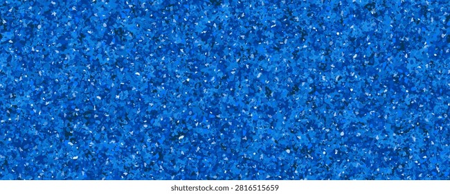 Rubber flooring surface as a seamless bg for padel tennis or pickleball court. Blue texture with quartz sand pattern. Abstract sport field fon. Vector illustration