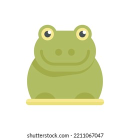 Rubber frog icon. Flat illustration of Rubber frog vector icon isolated on white background