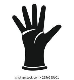 Gummihandschuh Symbol einfache Vektorgrafik. Medizinischer Latex. Krankenhauschirurgie
