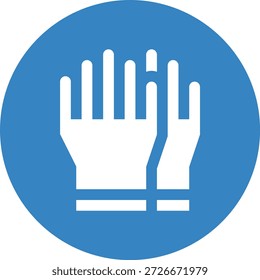 Rubber glove Vector Icon Design Illustration