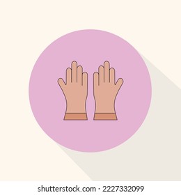 guantes de goma, se pueden usar para iconos