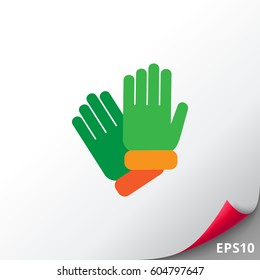 Rubber gloves icon
