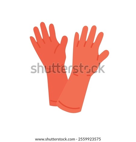 Rubber gloves icon vector isolated on white background, Rubber gloves logo concept