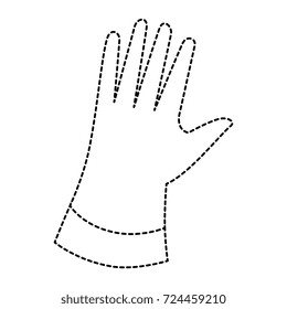 rubber gloves isolated icon