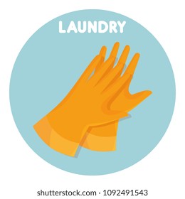 rubber gloves laundry service