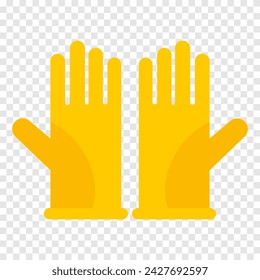 Rubber gloves line icon. Cleaning, washing dishes, hand protection, latex, doctor, examination, hygiene, surgeon, housewife, sterility, allergies. Vector line icon for business and advertising