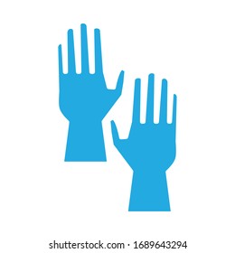 rubber gloves line style icon vector illustration design