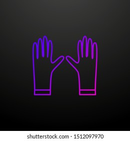 Rubber gloves nolan icon. Elements of cleaning set. Simple icon for websites, web design, mobile app, info graphics