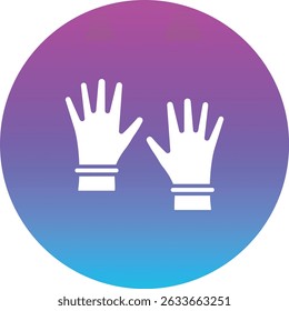 Icono de Vector de guantes de goma. Se puede utilizar para aplicaciones de impresión, móviles y de Web.