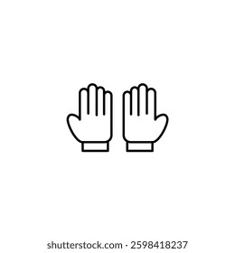 Rubber Gloves vector line icon icons design