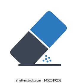 rubber glyph colour vector icon
