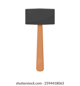 rubber hammer. mallet. vector illustration. tools. handyman tools. carpentry and repair.