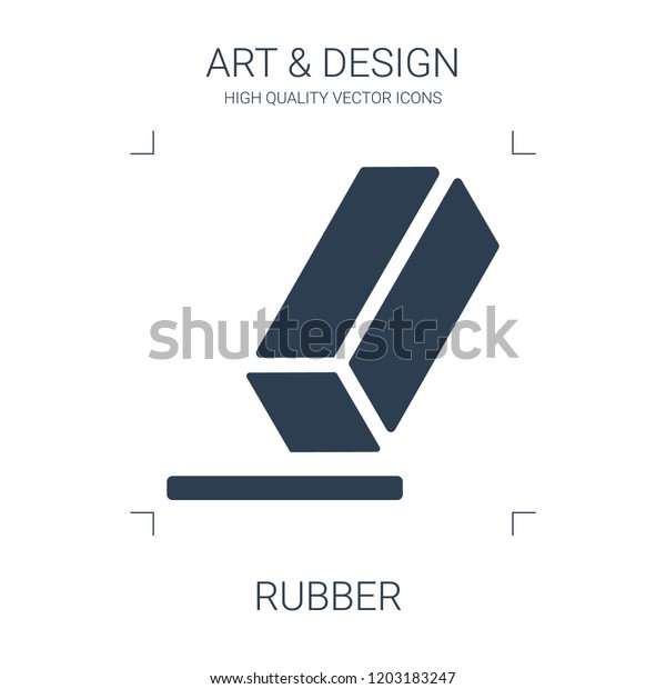 rubber icon. high quality filled rubber icon on\
white background. from art collection flat trendy vector rubber\
symbol. use for web and\
mobile