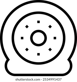 rubber icon. Thin linear style design isolated on white background