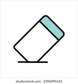 Icono de goma con vector de fondo blanco
