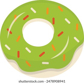 Rubber Inflatable Ring Illustration in Minimalist Cartoon Design. Circle Lifebuoy for Swimming. Isolated Vector Design.