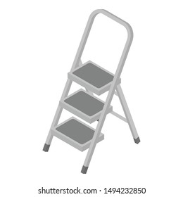 Rubber ladder icon. Isometric of rubber ladder vector icon for web design isolated on white background