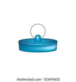 Rubber plug in blue design