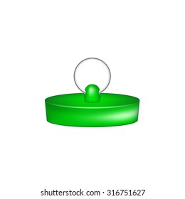 Rubber plug in green design