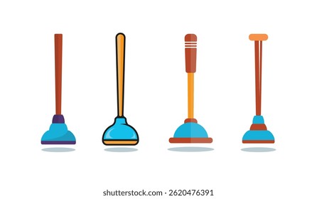 Plunger De Borracha Vetor E Design De Ilustração De Clip Art