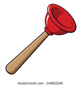 Rubber plunger, vector illustration