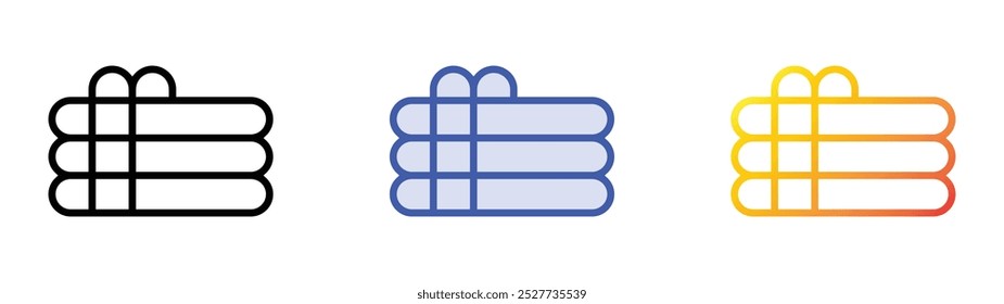 rubber pool icon. Linear, Blue Fill and Gradient Style Design Isolated On White Background