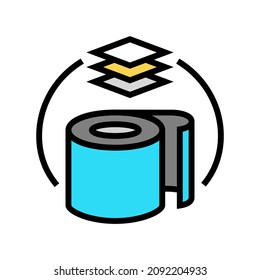 rubber production color icon vector. rubber production sign. isolated symbol illustration