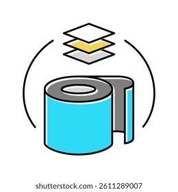 rubber production color icon vector. rubber production sign. isolated symbol illustration
