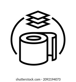vector de icono de la línea de producción de caucho. signo de producción de caucho. símbolo de contorno aislado ilustración negra