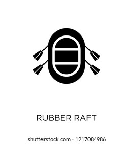 Rubber Raft icon. Rubber Raft symbol design from Nautical collection. Simple element vector illustration on white background.