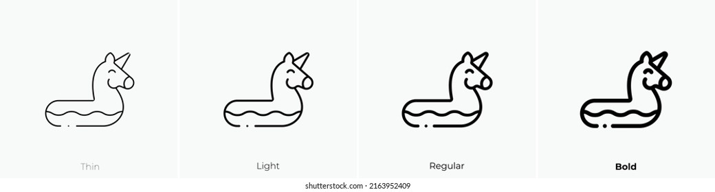 icono del anillo de goma. Signo de estilo lineal aislado en fondo blanco. Ilustración vectorial.