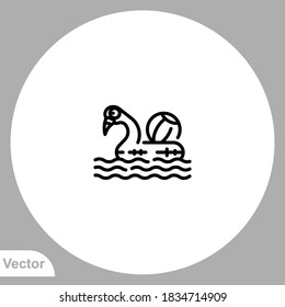 Rubber ring icon sign vector,Symbol, logo illustration for web and mobile