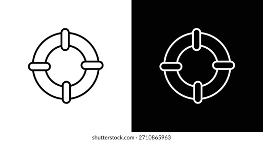Rubber ring icons. line drawing vector icons