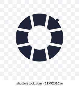 Rubber ring transparent icon. Rubber ring symbol design from Summer collection. Simple element vector illustration on transparent background.