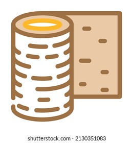 Gummirollen-Farbsymbol Vektorgrafik. Gummiwalze. einzelne Symbolillustration